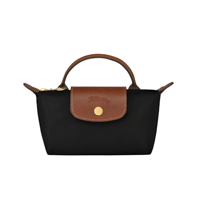 mini pouch handbag-  black purse 