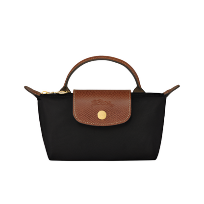 mini pouch handbag-  black purse 