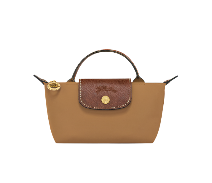 mini pouch handbag-  brown purse 