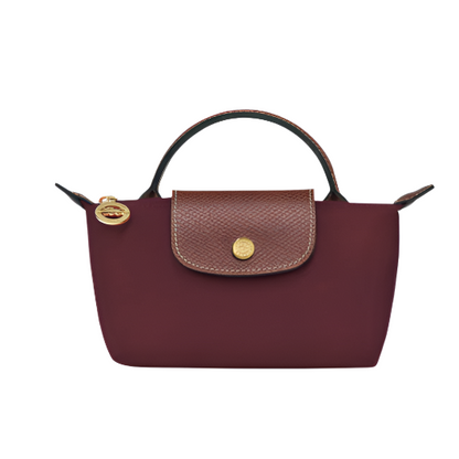 mini pouch handbag-  burgundy purse