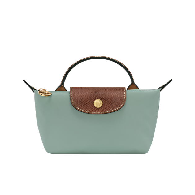 mini pouch handbag- celadon purse 