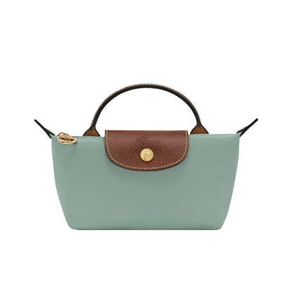 mini pouch handbag- celadon purse 