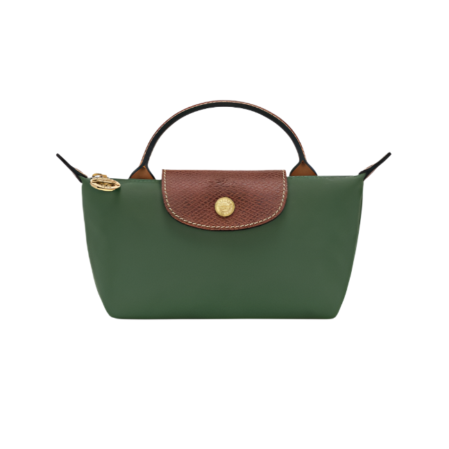 mini pouch handbag-  olive green purse