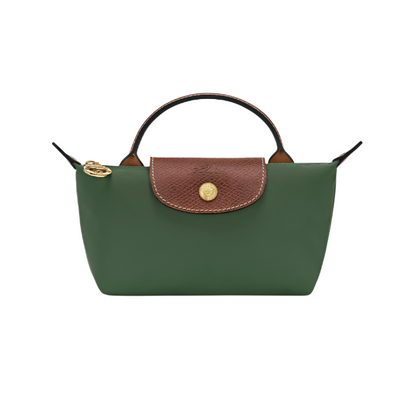 mini pouch handbag-  olive green purse