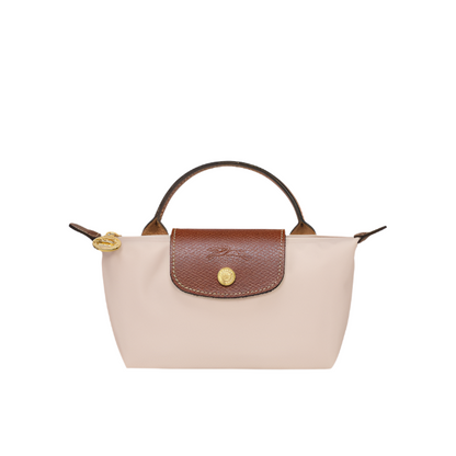 mini pouch handbag- paper white purse 
